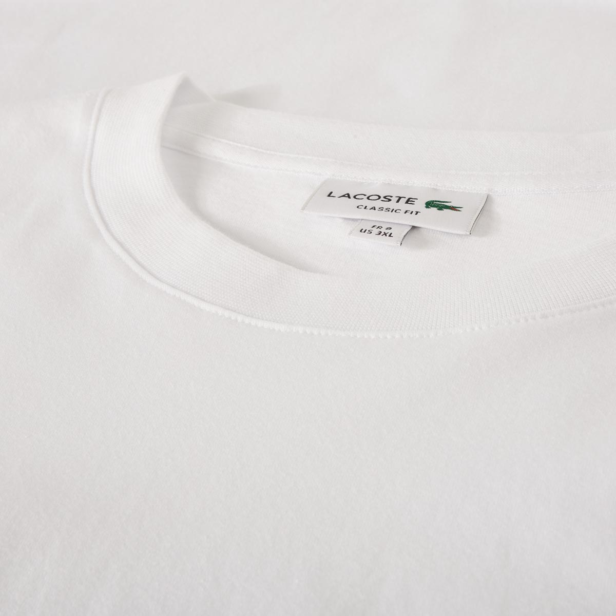 LACOSTE T-Shirt aus Biobaumwolle weiß