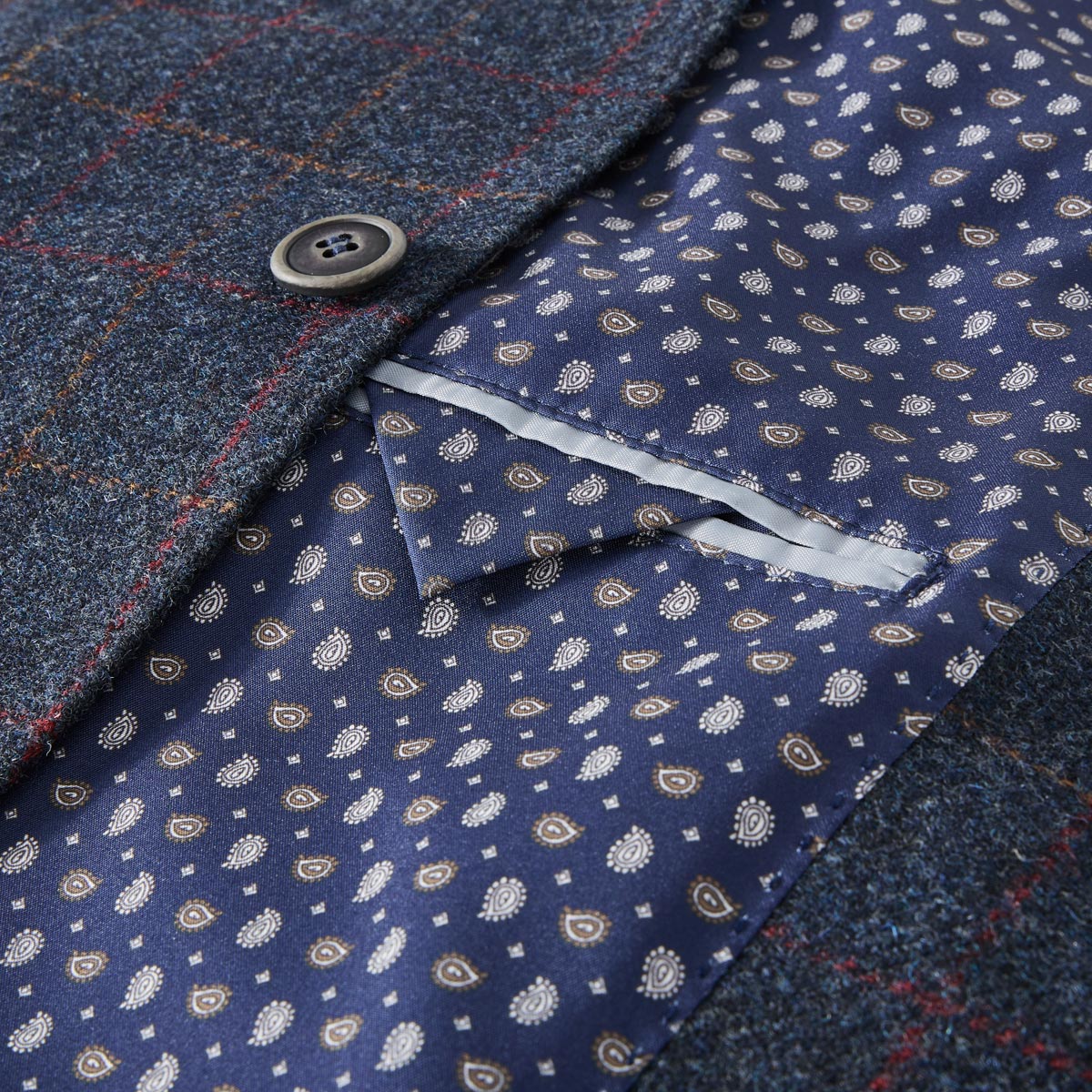 Weis Sakko aus Wolle blau