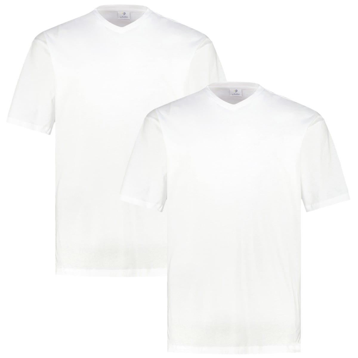 Pfundskerl Doppelpack T-Shirt Mit V-Ausschnitt Farbe Weiß Größe, 6XL