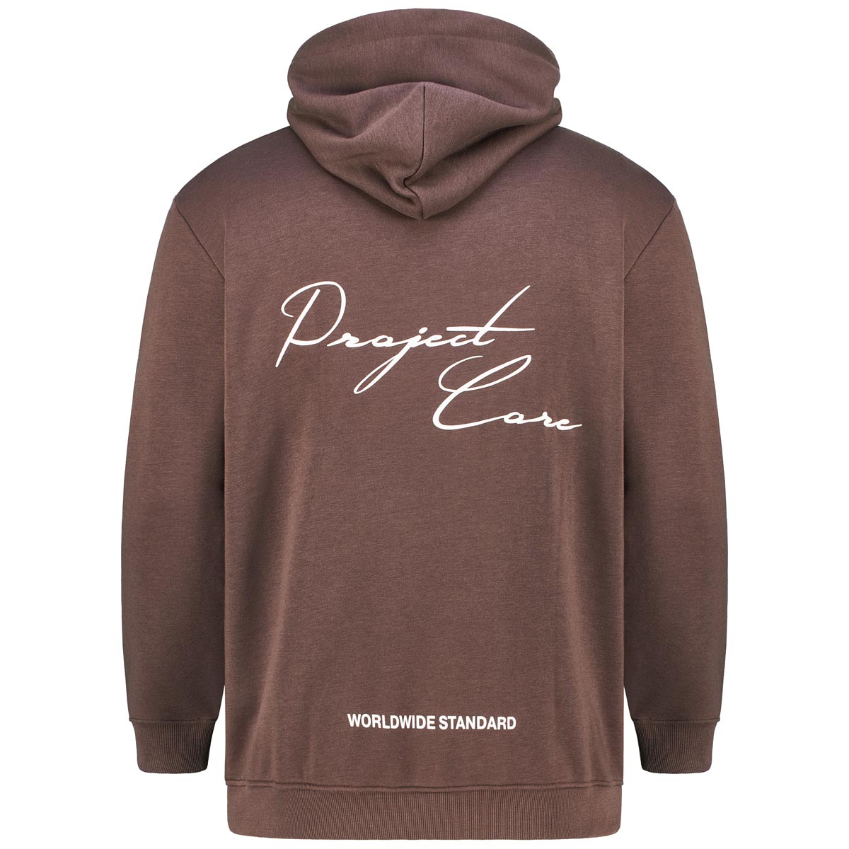 Jack&Jones Hoodie mit Print auf Vorder- und Rückseite braun