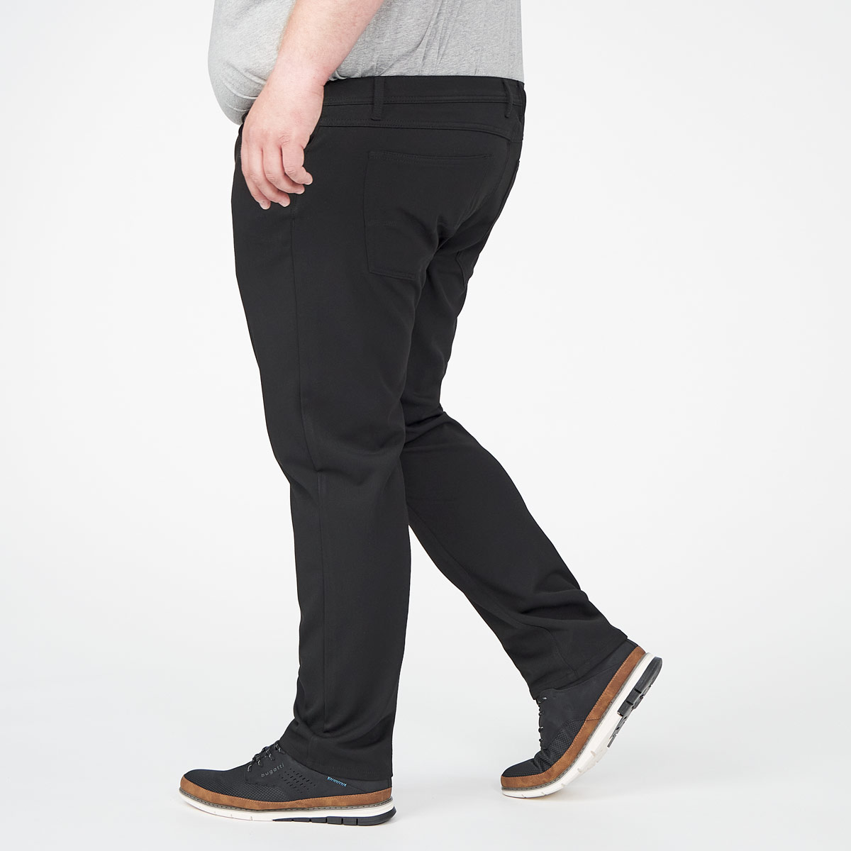 Colac Knitterfreie Stretch-Hose "Tim", Slim Fit schwarz