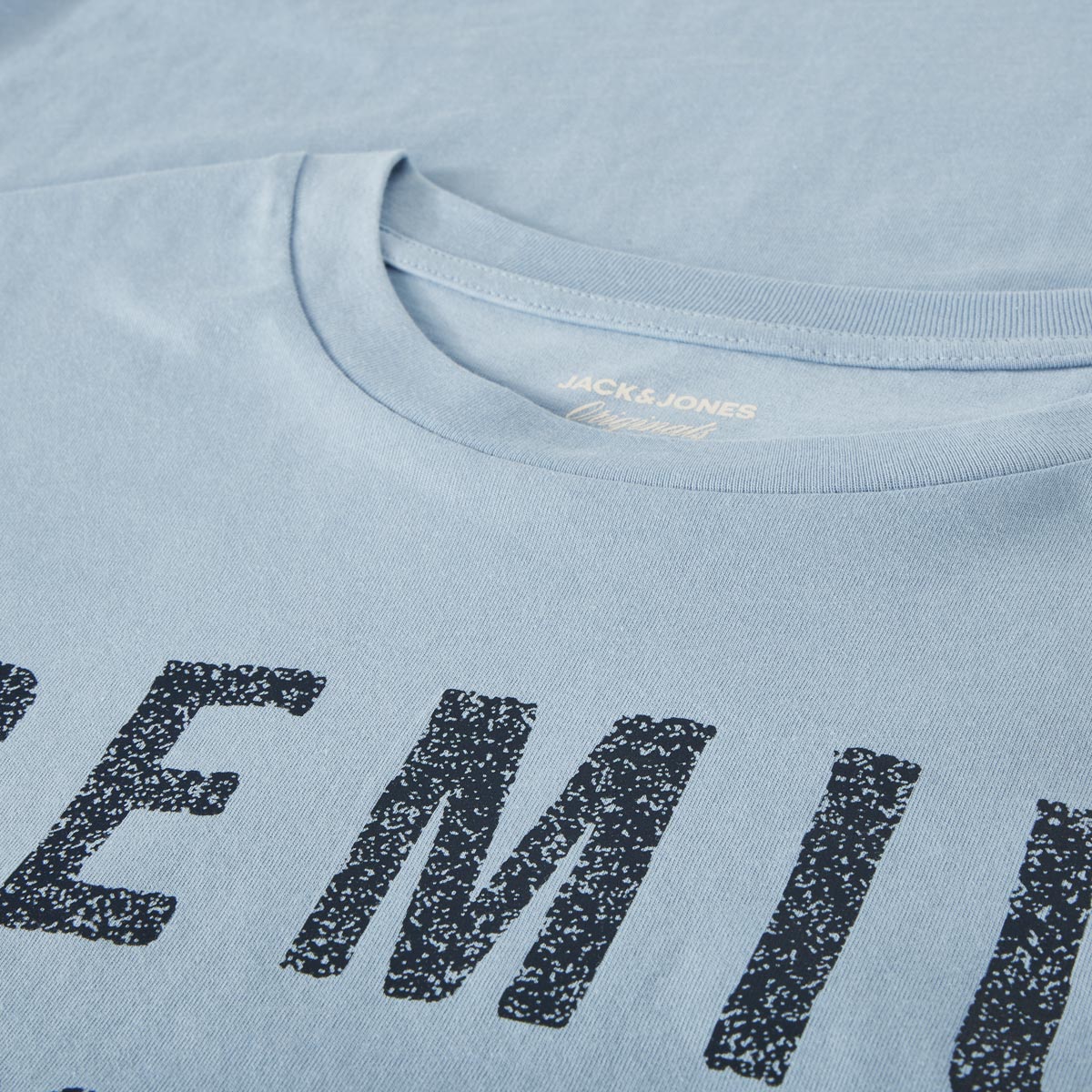 Jack&Jones T-Shirt mit Motiv-Print blau