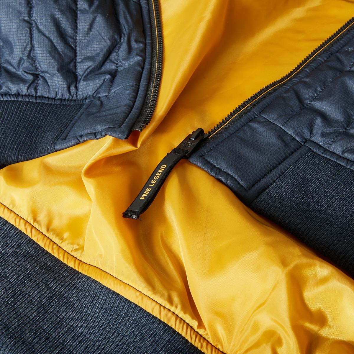PME LEGEND Blouson aus Baumwollmix mit Stretch dunkelblau