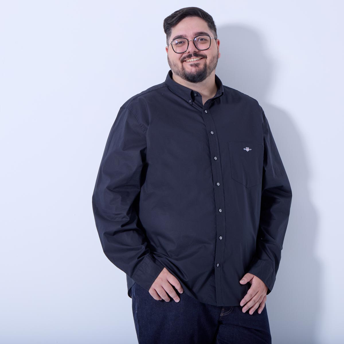 Gant Freizeithemd aus Baumwolle blau