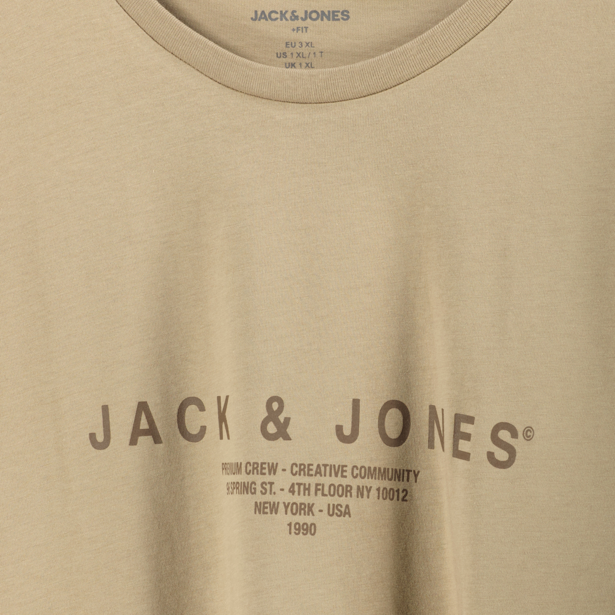 Jack&Jones T-Shirt mit Label-Print grau