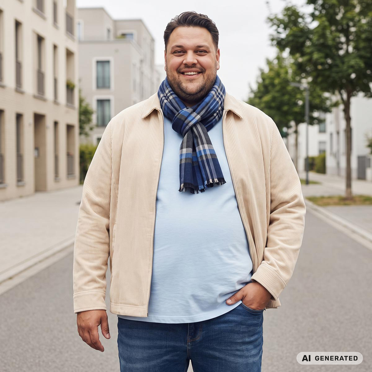 Pfundskerl Schal blau