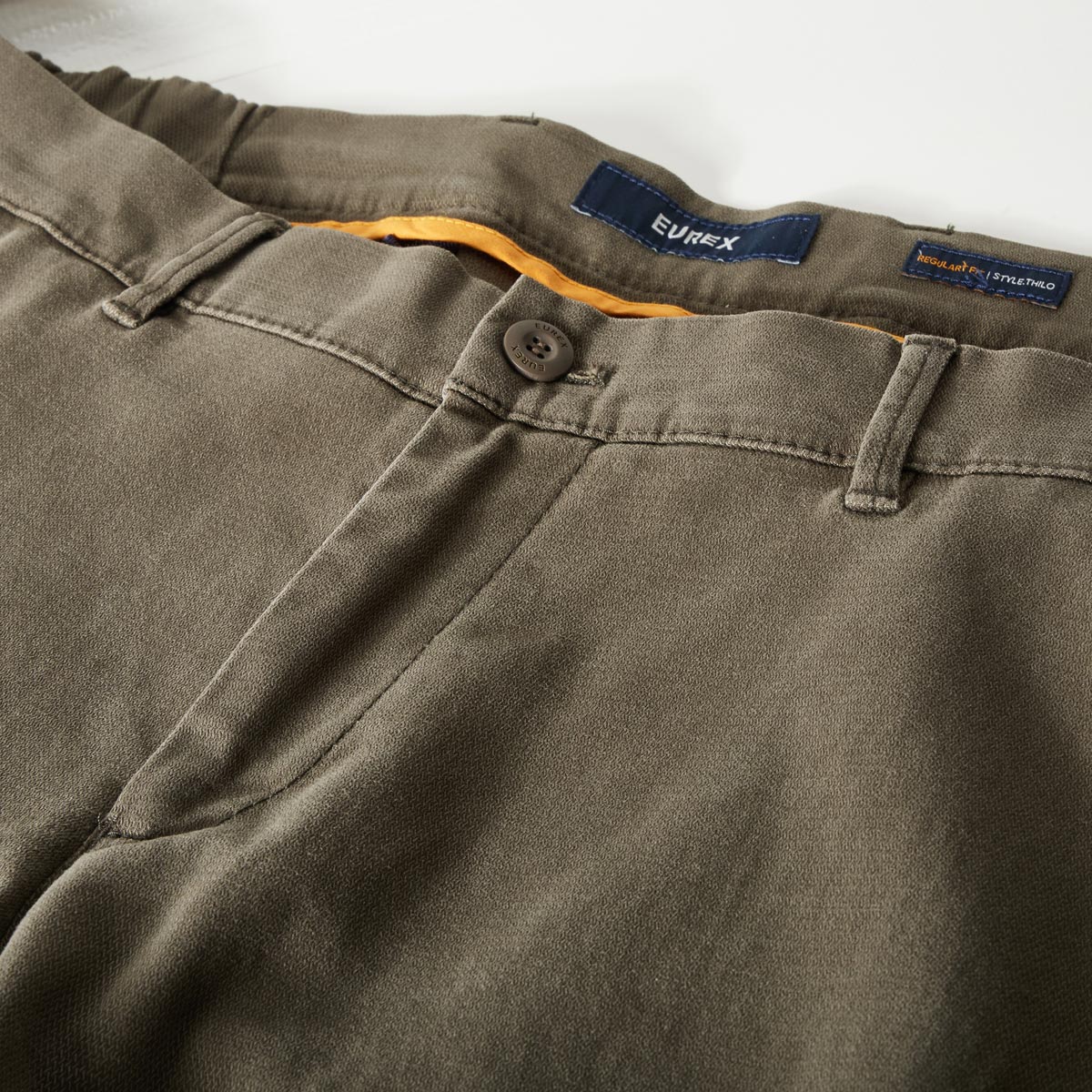 EUREX Chino „Thilo“ mit Stretch khaki