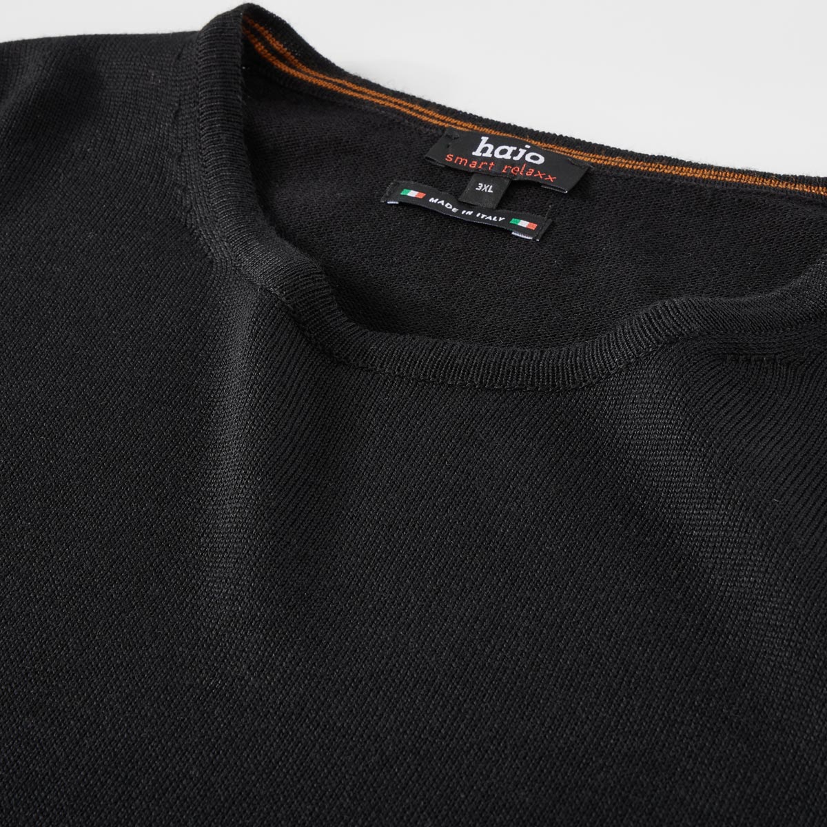 Hajo Pullover aus Wolle, kratzfrei schwarz