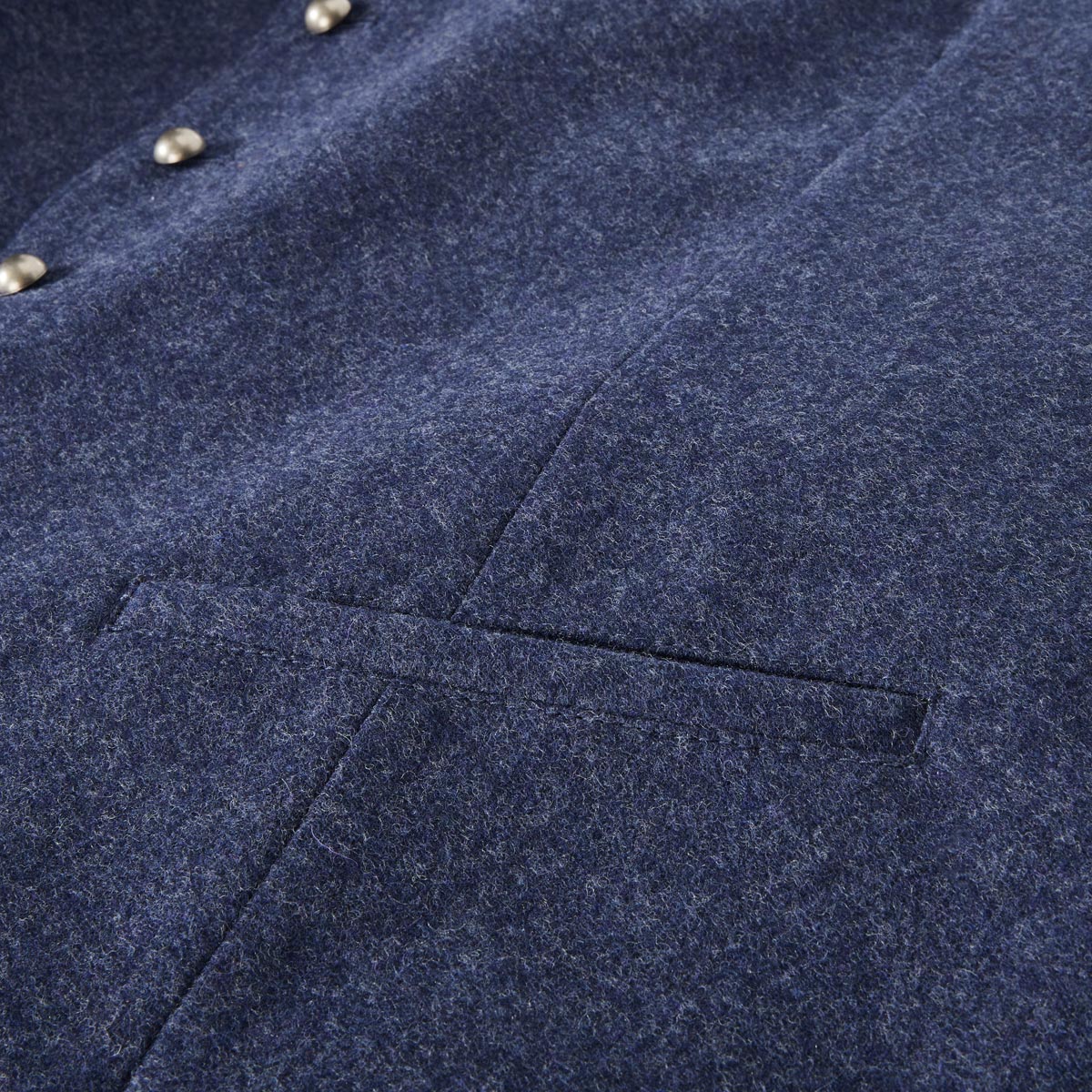 Hammerschmid Trachtenweste aus Wollmischung blau