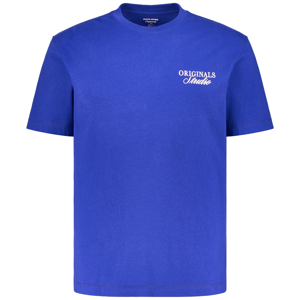 Jack&Jones T-Shirt mit Print auf Vorder- und Rückseite blau