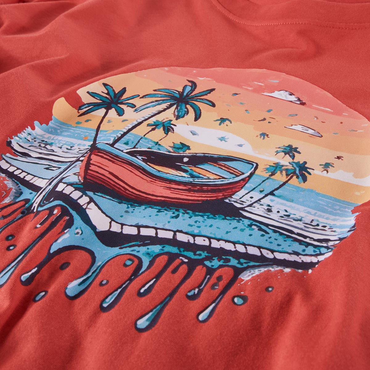 Pfundskerl T-Shirt mit Motiv-Print rot