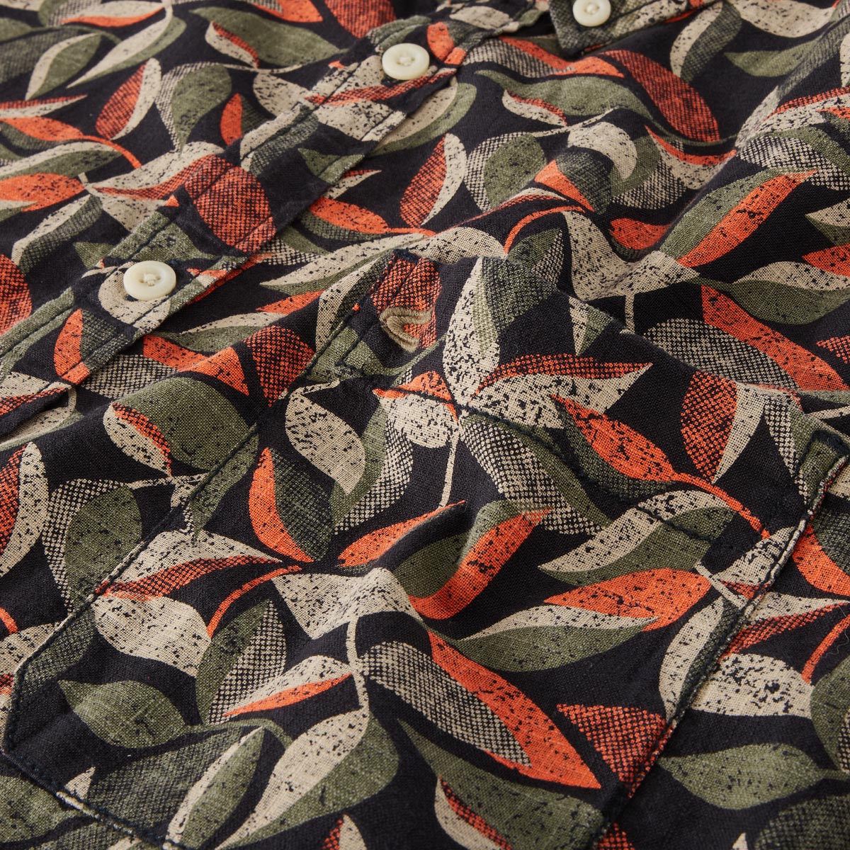 camel active Freizeithemd mit floralem Muster orange