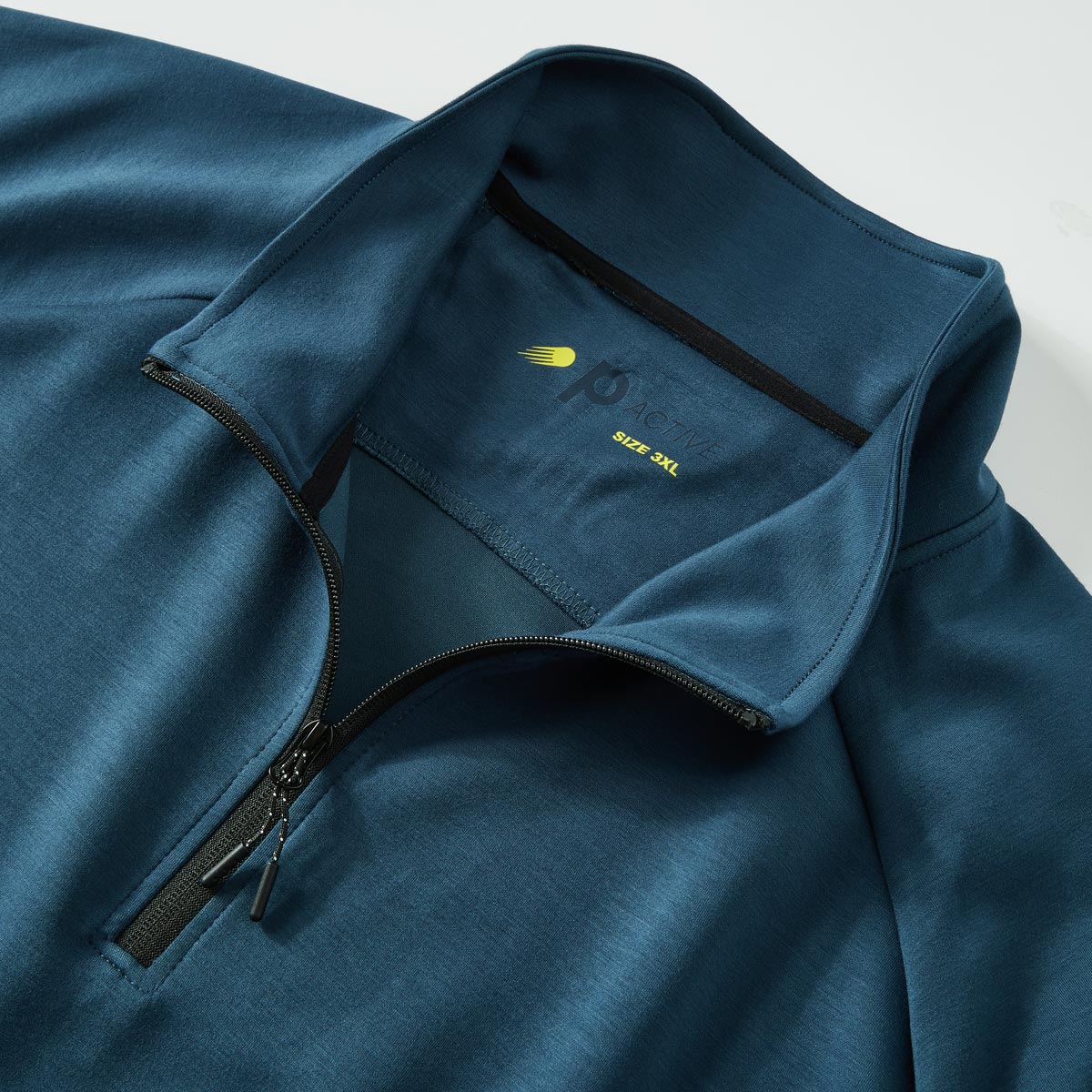 Pfundskerl Sweatshirt mit Troyerkragen petrol