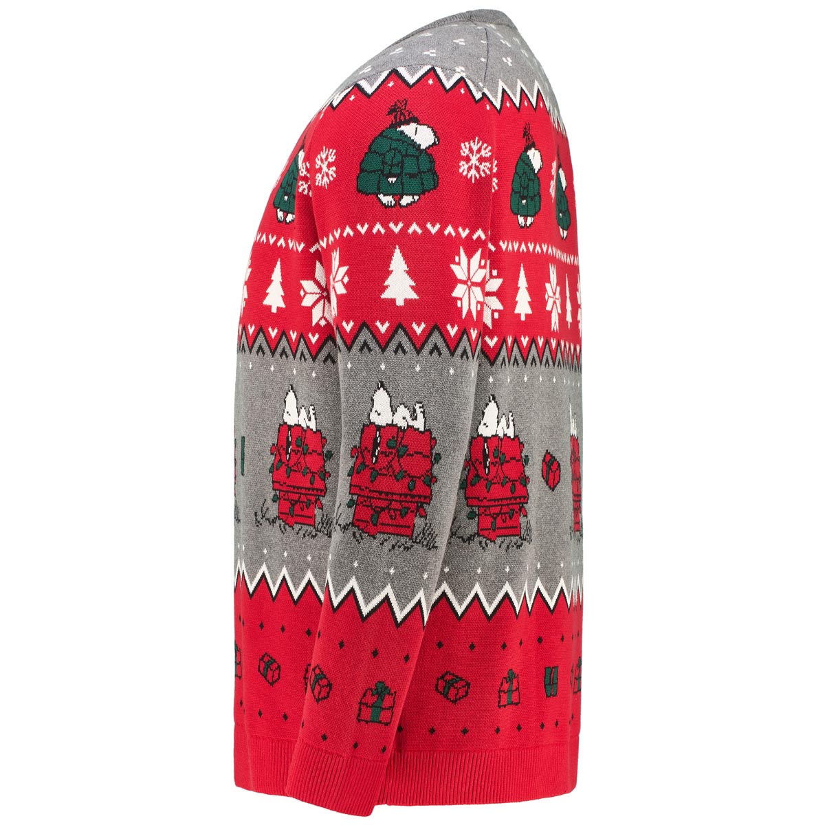 s.Oliver Norwegerpullover mit Snoopy-Motiv Farbe grau Größe: 5XL günstig online kaufen