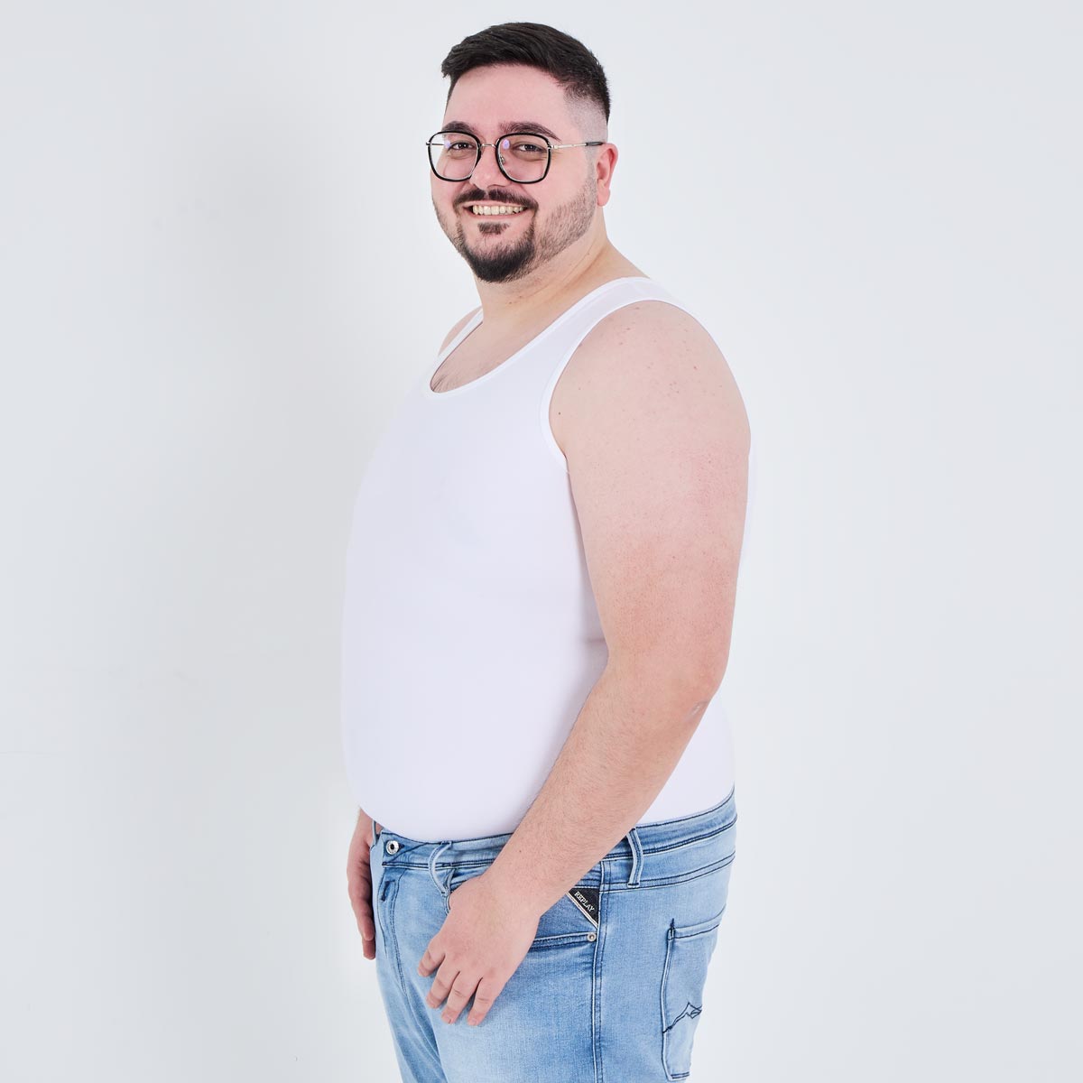 Finn Design Komfort-Unterhemd mit stabilisierender Funktion weiß