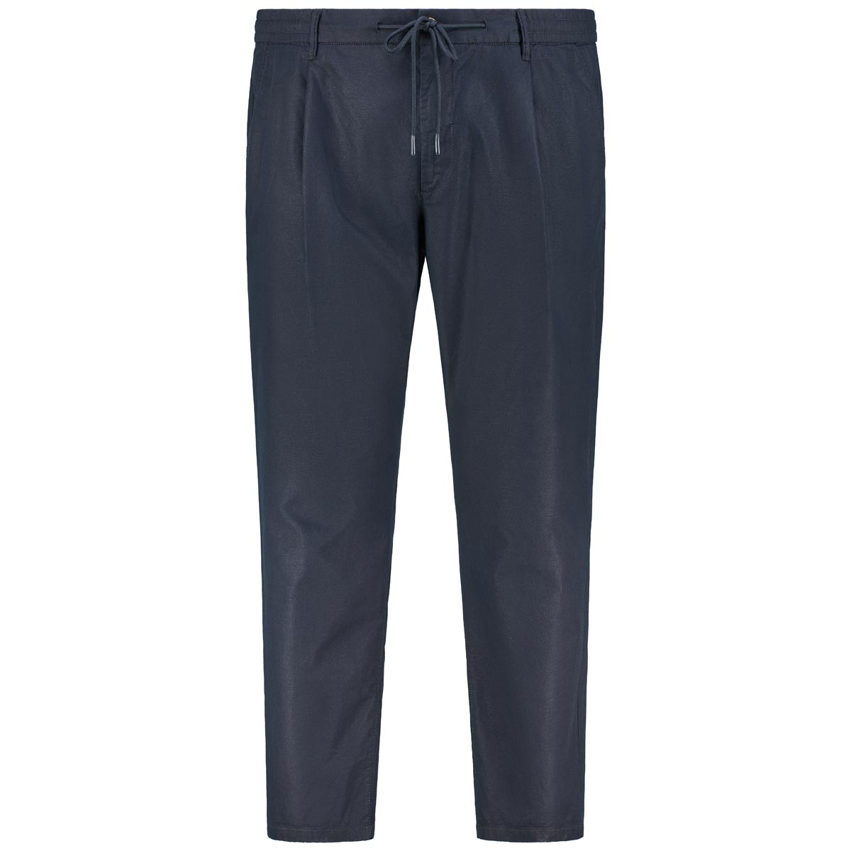 Chino mit Leinen, Tapered Fit
