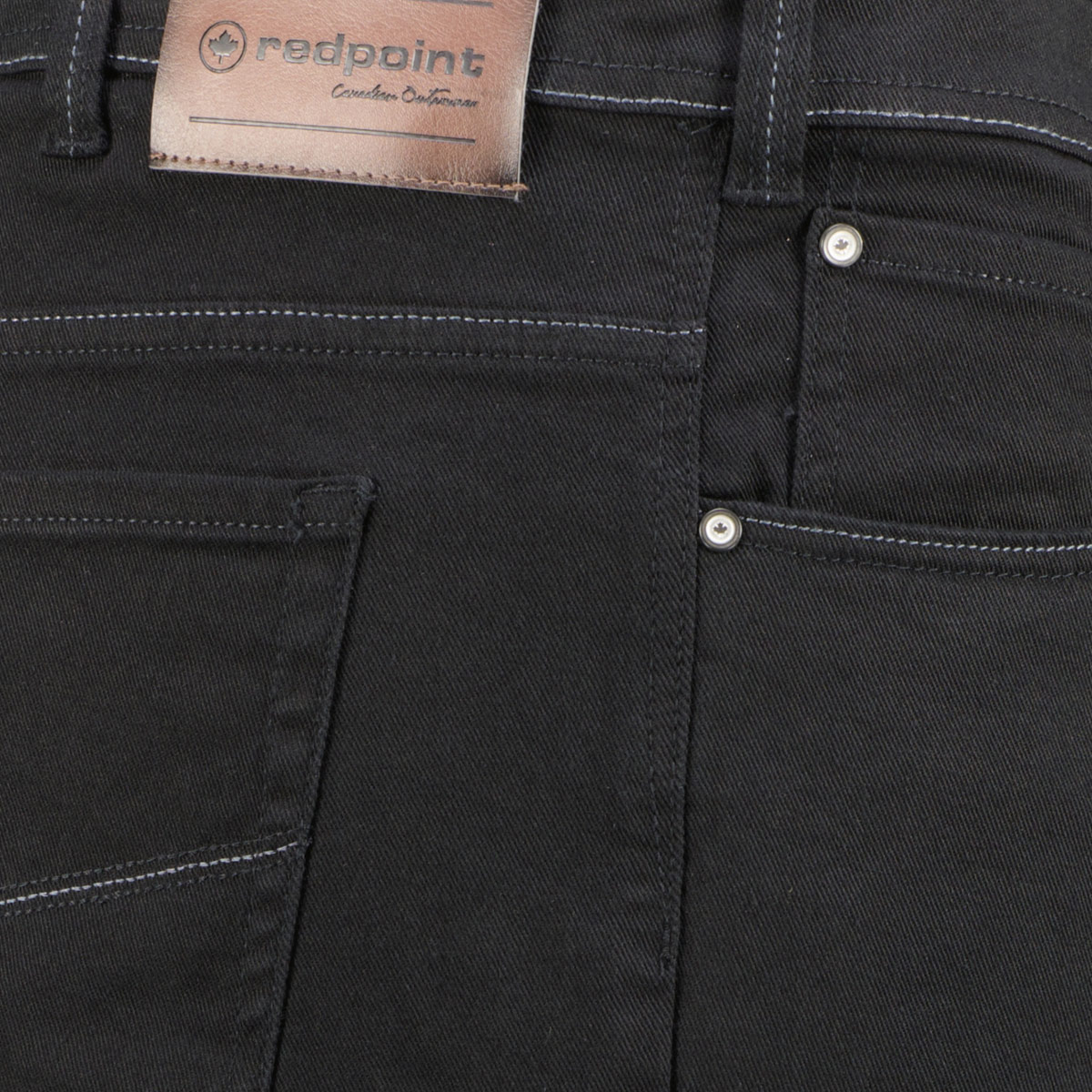 Redpoint Stretch-Jeans "Langley", Regular Fit schwarz