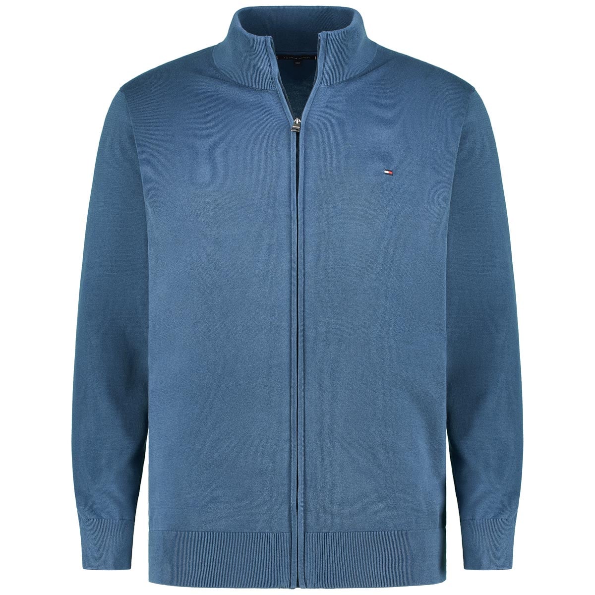 Tommy Hilfiger Strickjacke aus Baumwolle Farbe blau Größe: 3XL günstig online kaufen