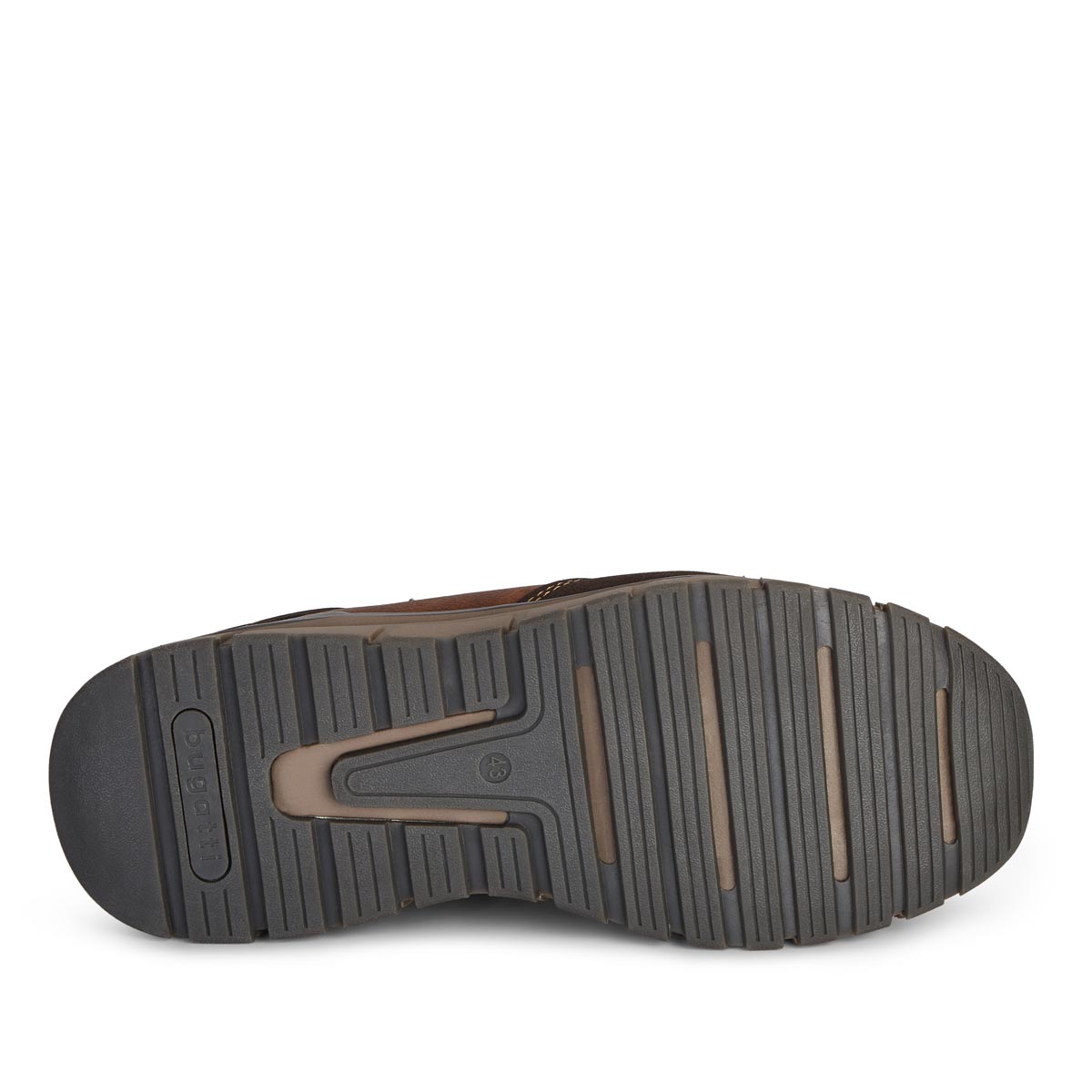 bugatti Freizeitschuh mit Reißverschluss, extraweit braun