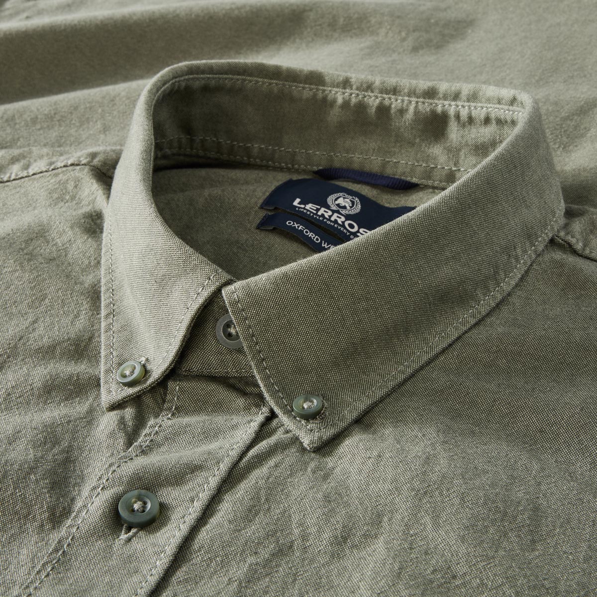 Lerros Freizeithemd aus Baumwolle khaki