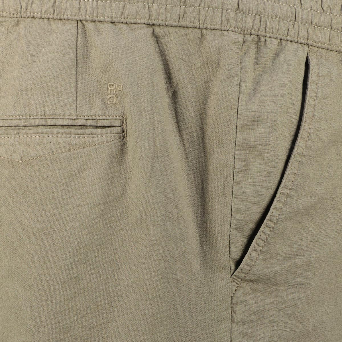 Redpoint Chino-Shorts mit Leinen oliv