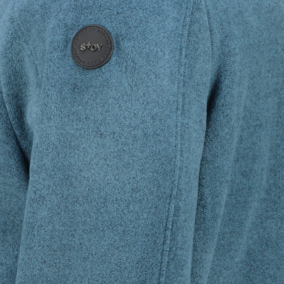 STOY Strickfleecejacke graublau