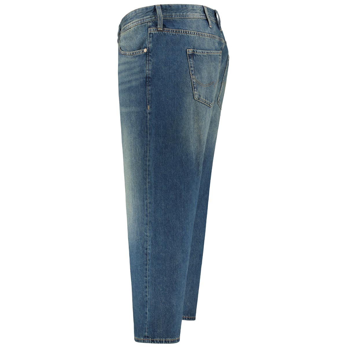 Jack&Jones Jeans "Chris" mit Used-Waschung, Loose Fit jeansblau