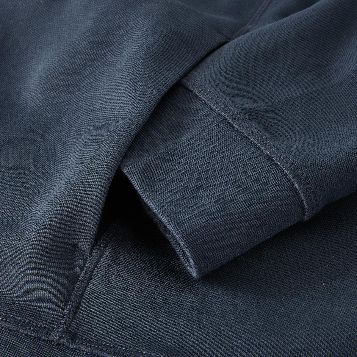 BOSS Sweatjacke aus Baumwolle dunkelblau