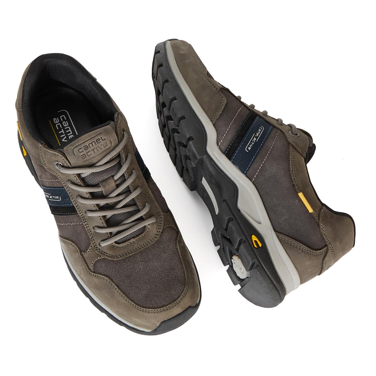 camel active Sneaker mit Wechselfußbett grau