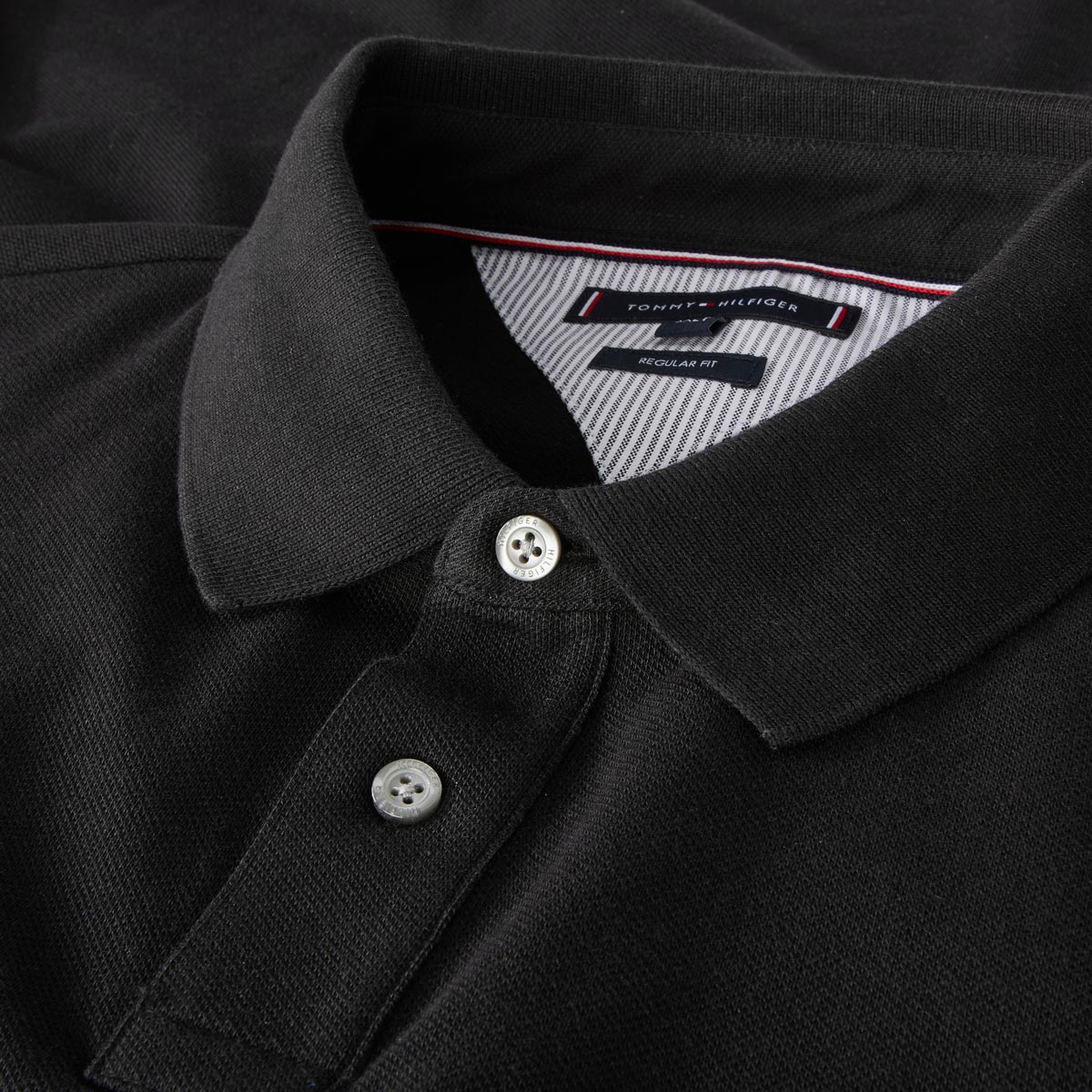Tommy Hilfiger Poloshirt mit Stretch schwarz