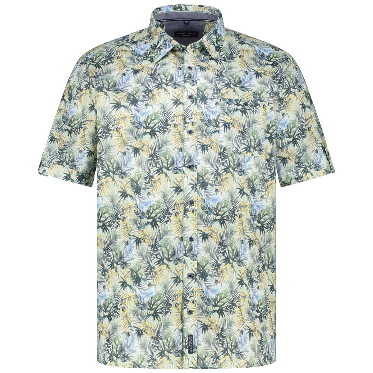 Freizeithemd mit Allover-Muster, Short Style Freizeithemd mit Allover-Muster, Short Style