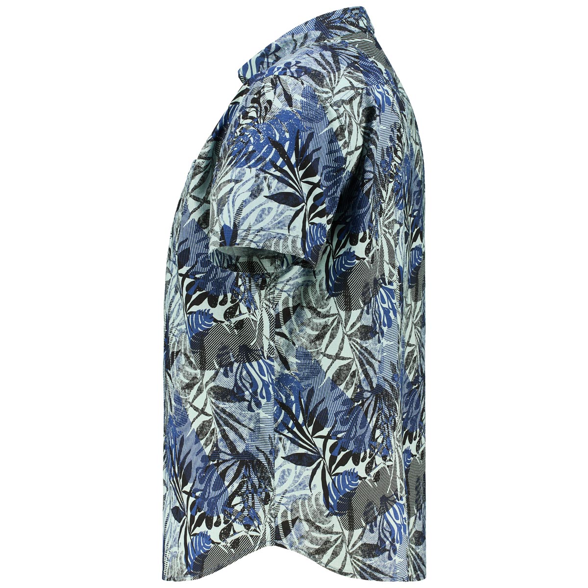 camel active Freizeithemd mit floralem Muster dunkelblau