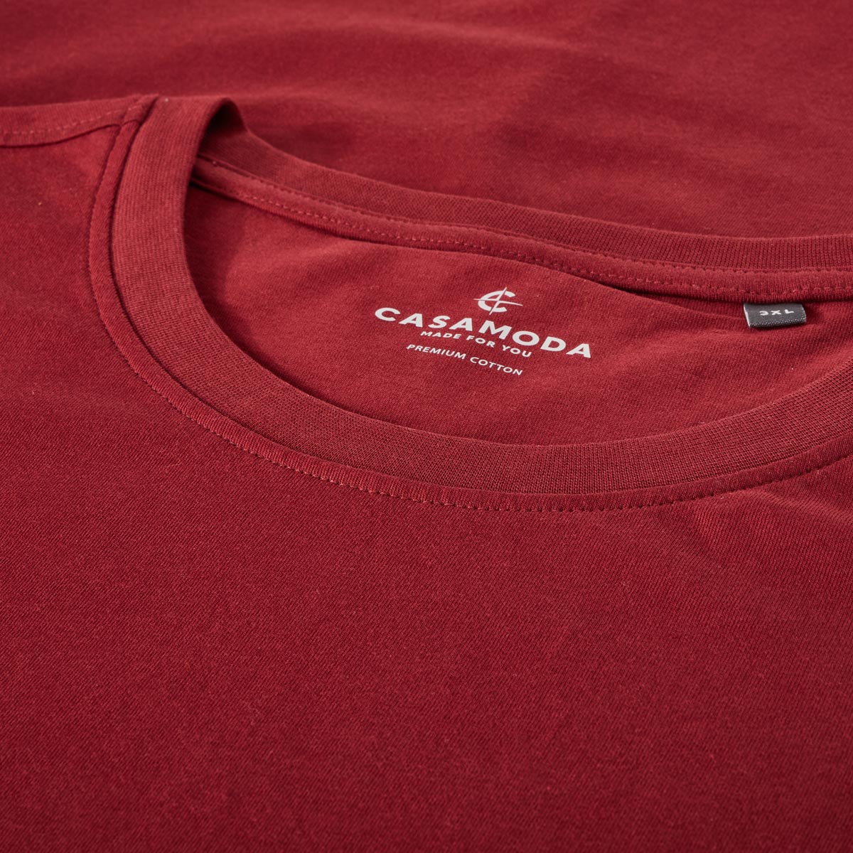 CASA MODA T-Shirt aus Baumwolle rot