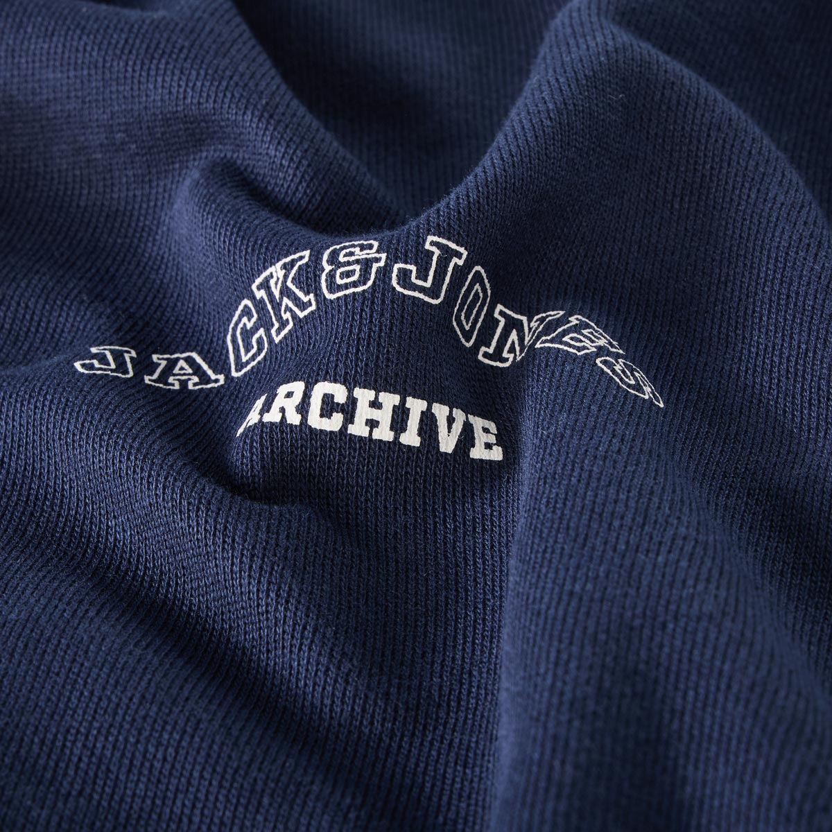 Jack&Jones Sweatshirt mit Label-Print blau