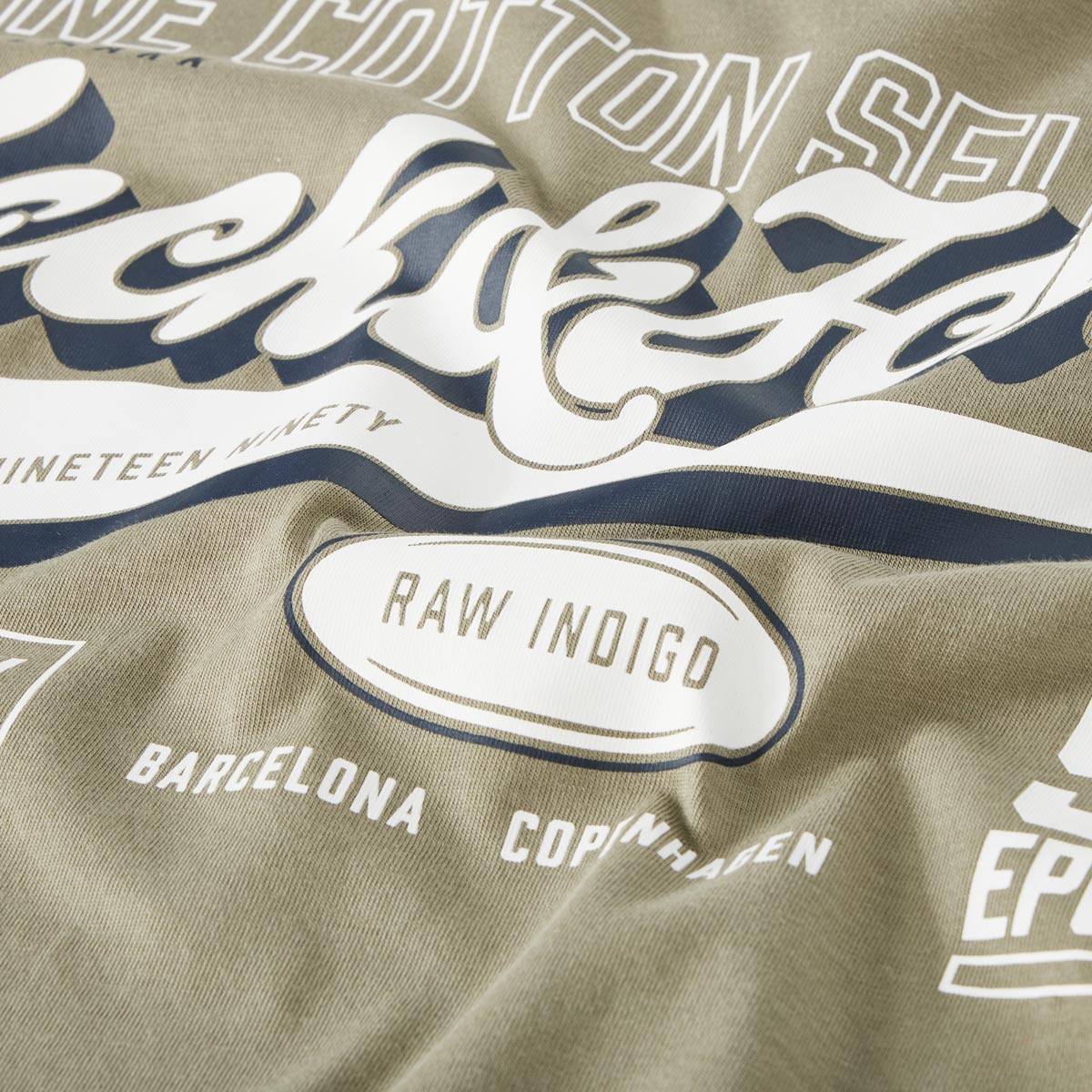 Jack&Jones T-Shirt mit Label-Print oliv
