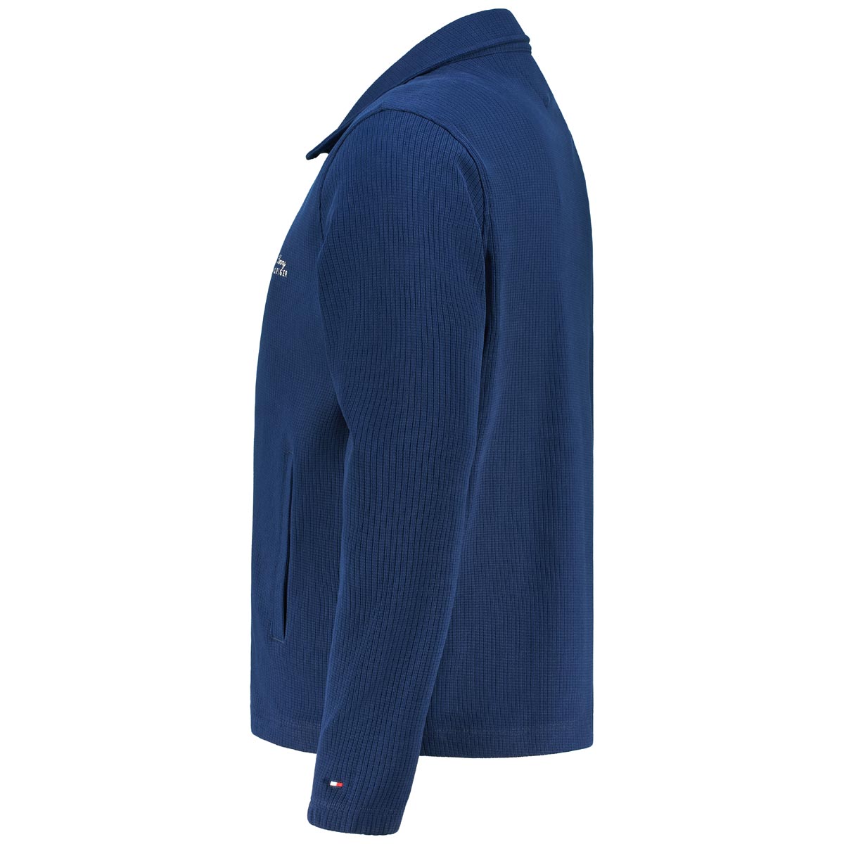 Tommy Hilfiger Strickjacke mit Label-Print dunkelblau
