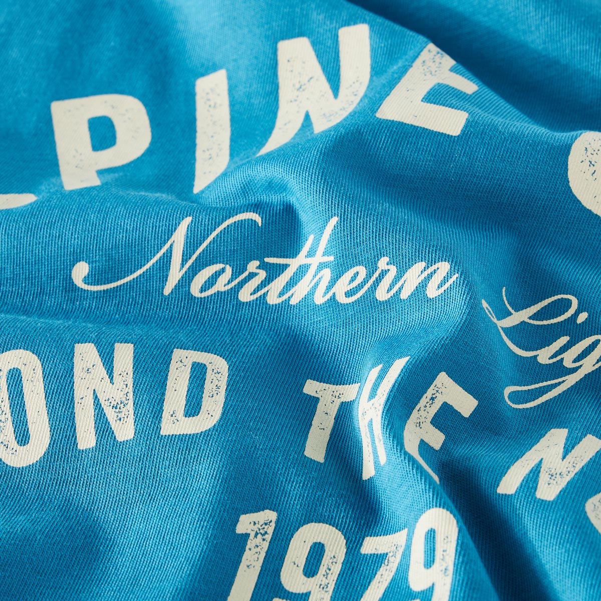 Lerros T-Shirt mit Motiv-Print blau