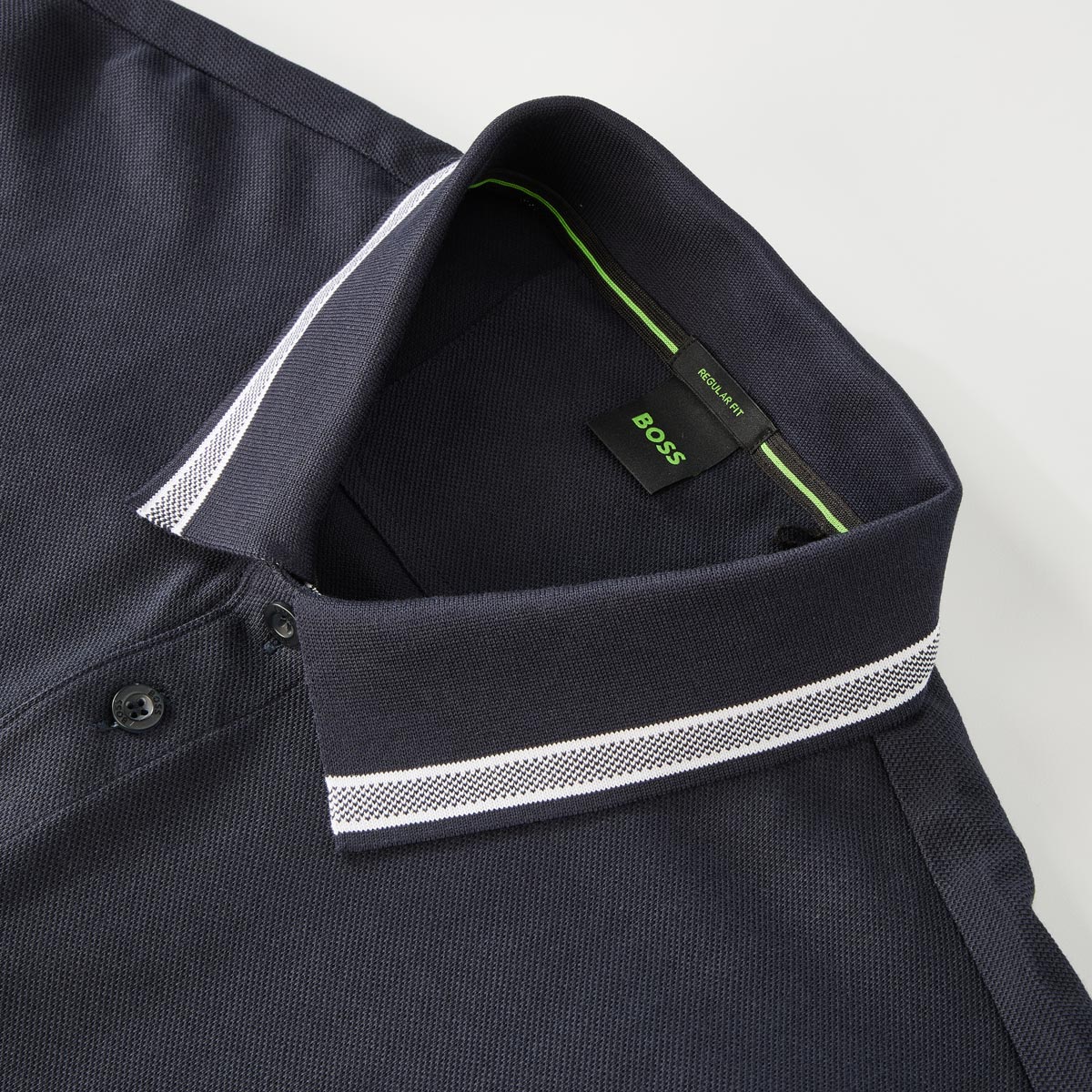 BOSS Poloshirt mit Kontrastdetails dunkelblau