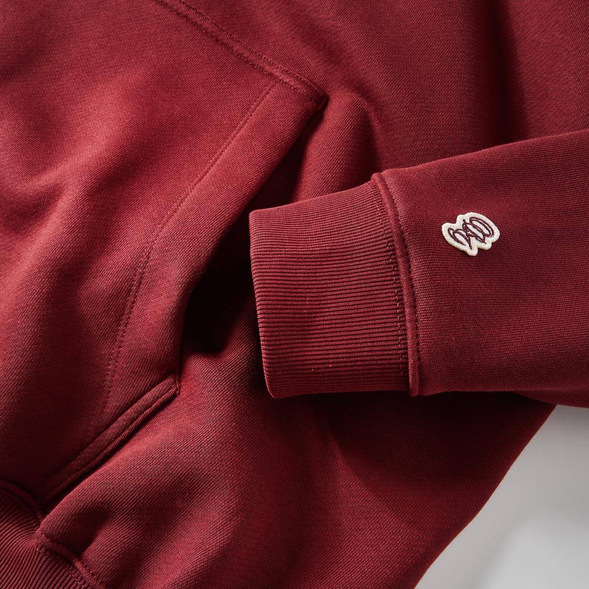 Jack&Jones Hoodie aus Baumwoll-Jersey dunkelrot