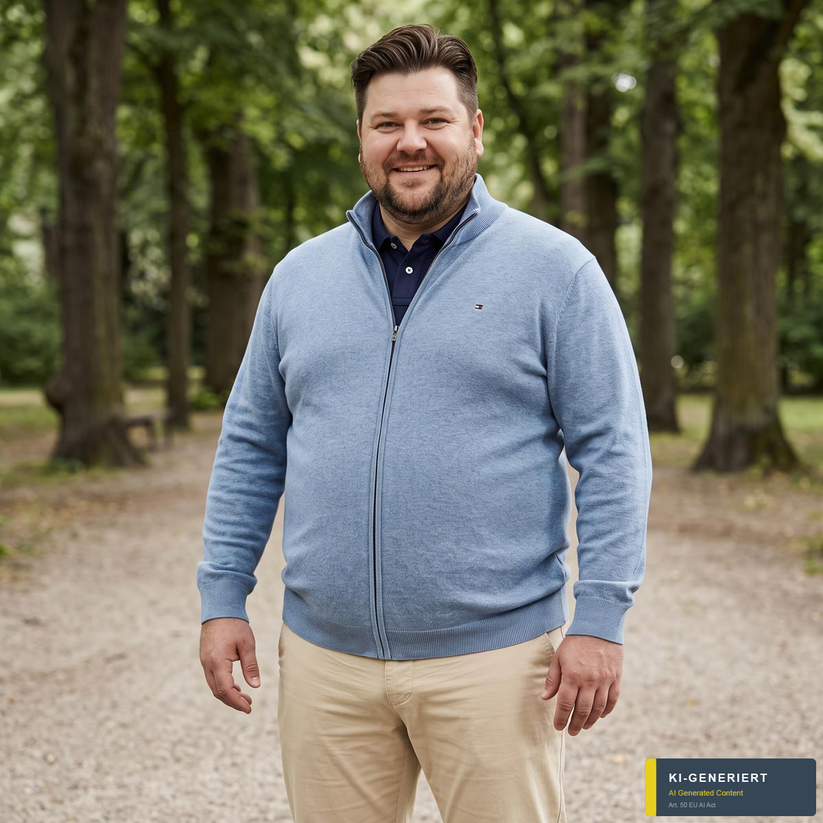 Tommy Hilfiger Strickjacke aus Baumwolle hellblau