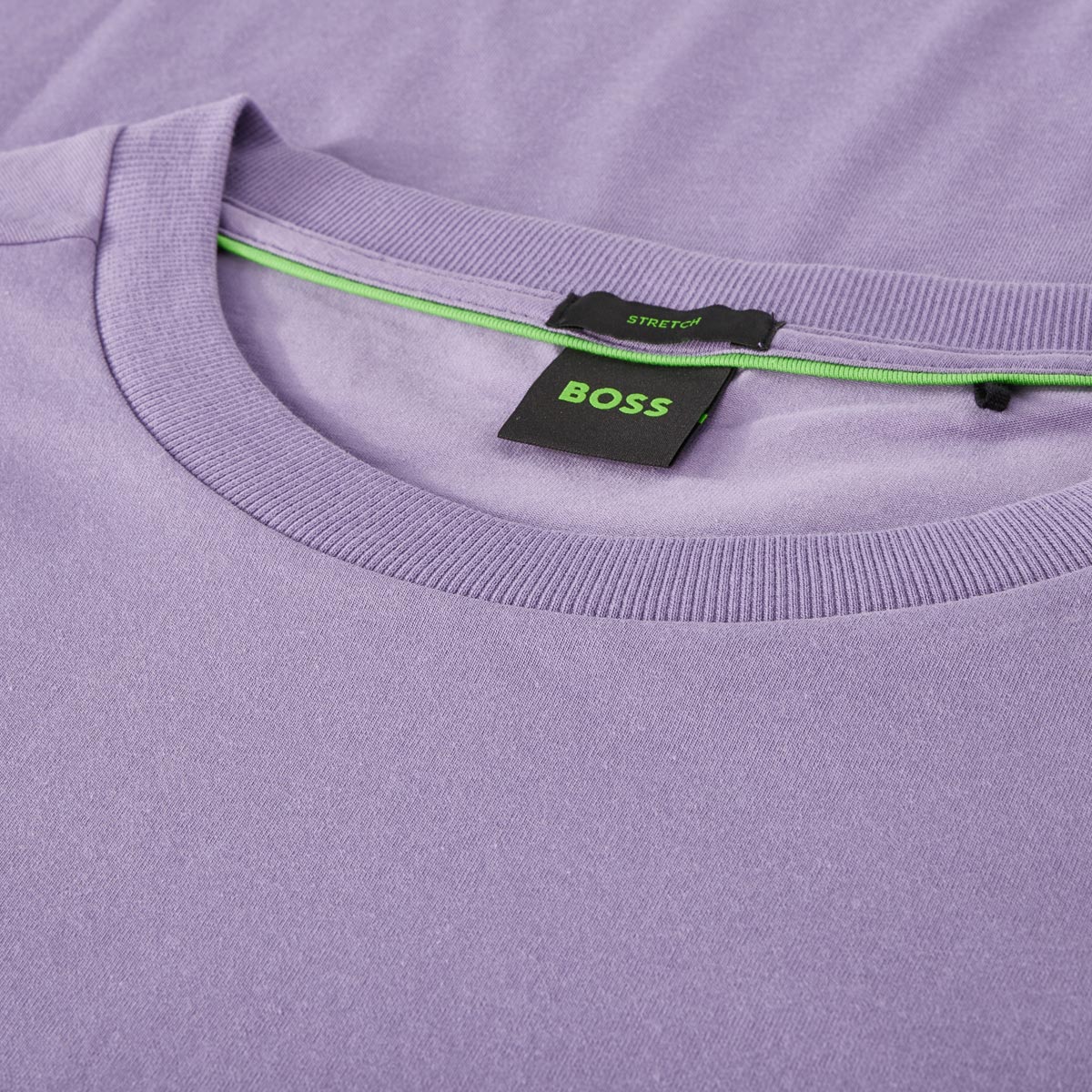 BOSS T-Shirt mit Elasthan lila