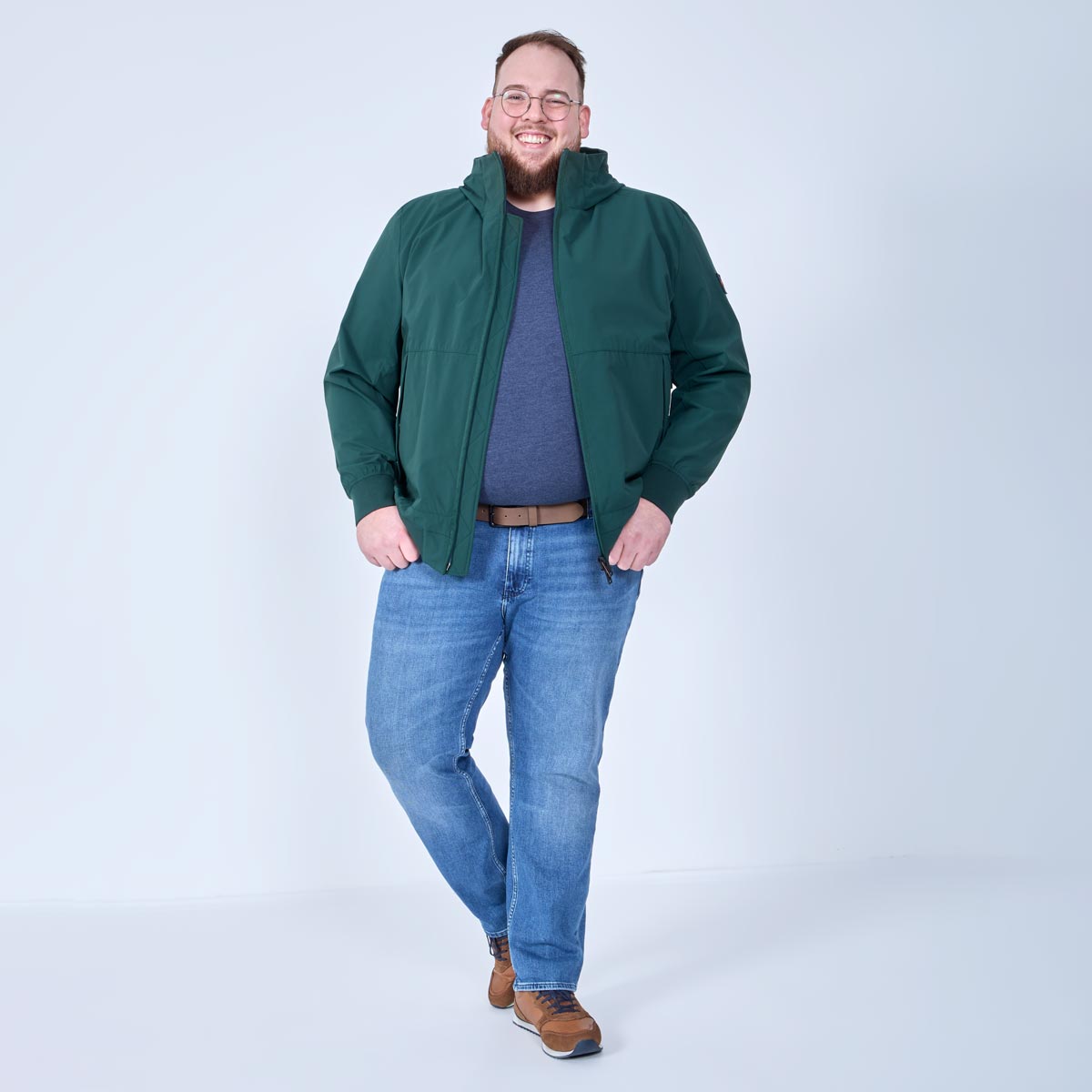 BOSS Softshelljacke mit Stretch dunkelblau