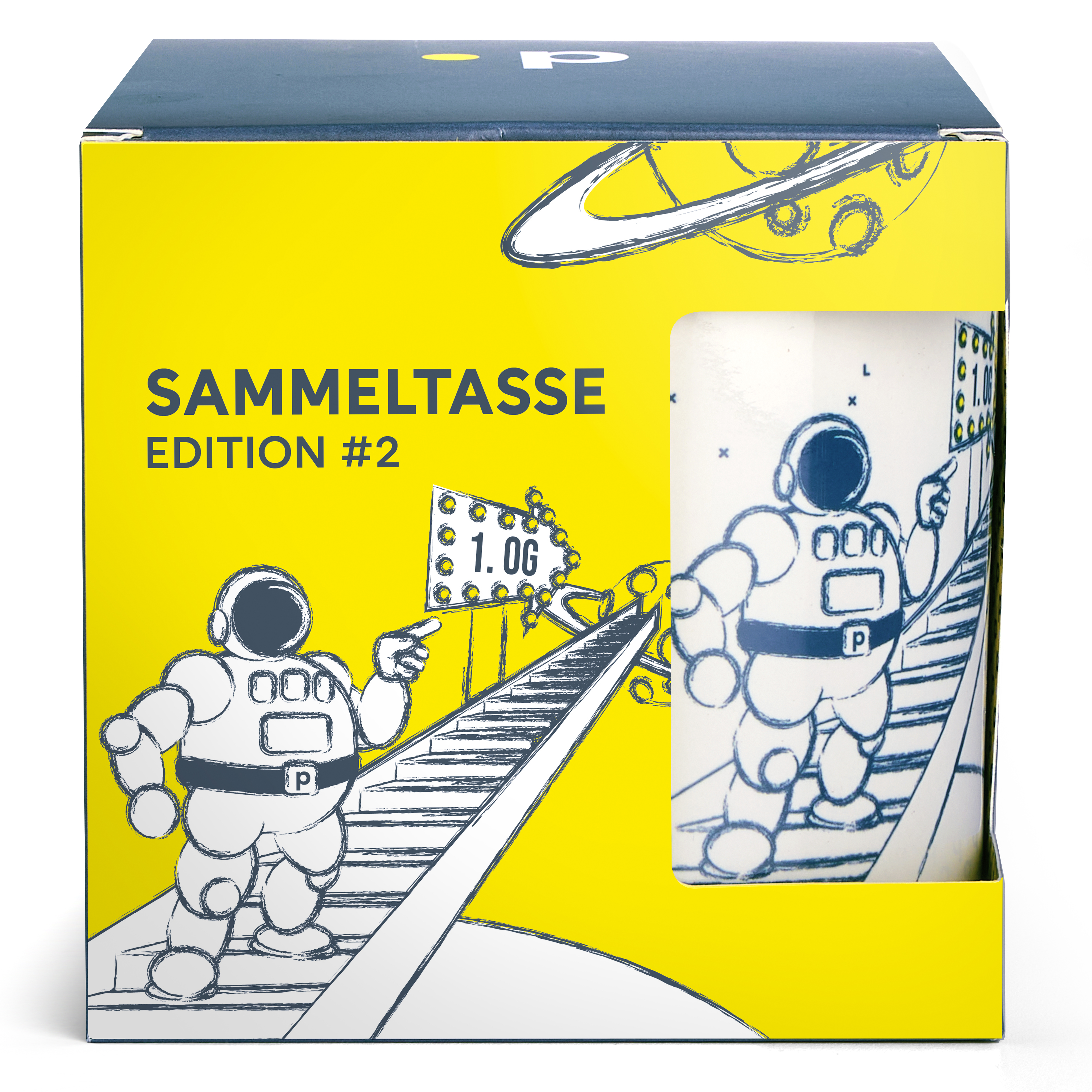 Pfundskerl Sammeltasse EDITION #2 "Lift me up" weiß