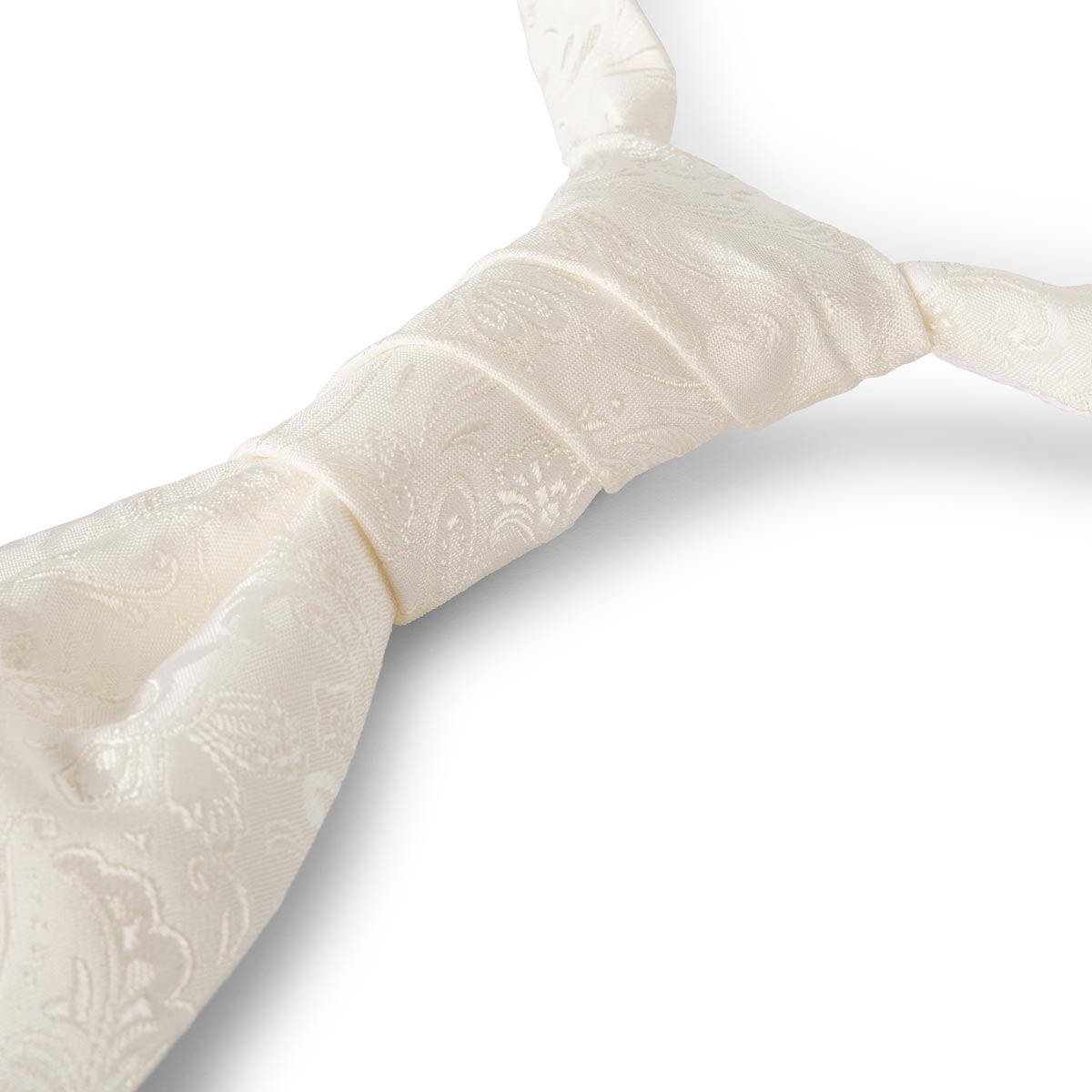 Digel Plastron mit Einstecktuch cremeweiß