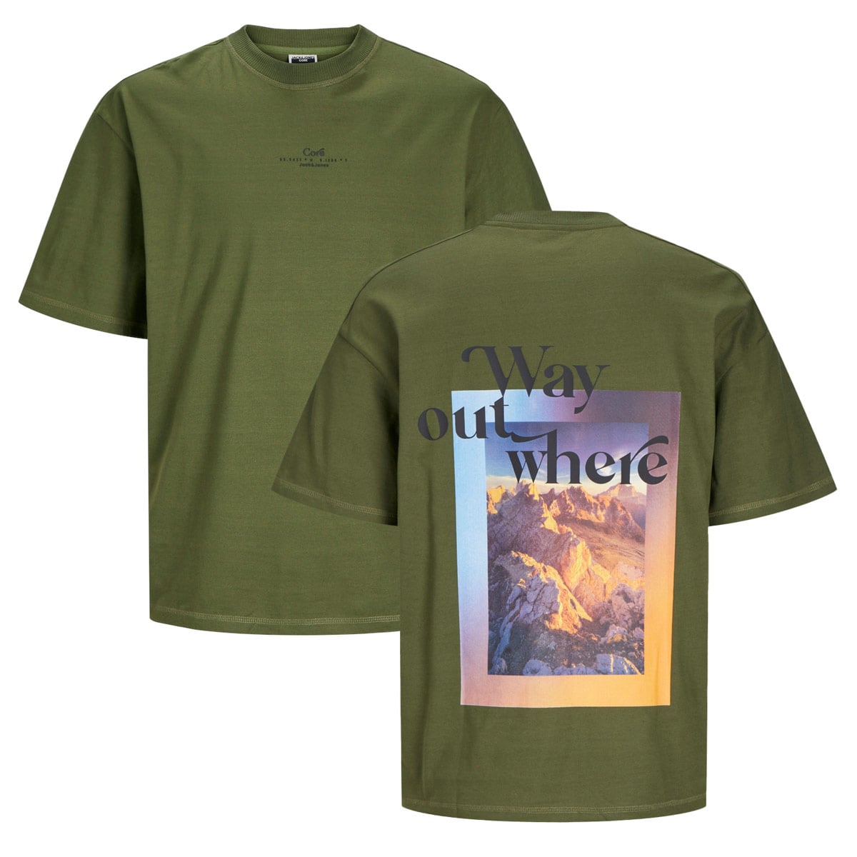 T-Shirt mit Print auf Vorder- und Rückseite T-Shirt mit Print auf Vorder- und Rückseite