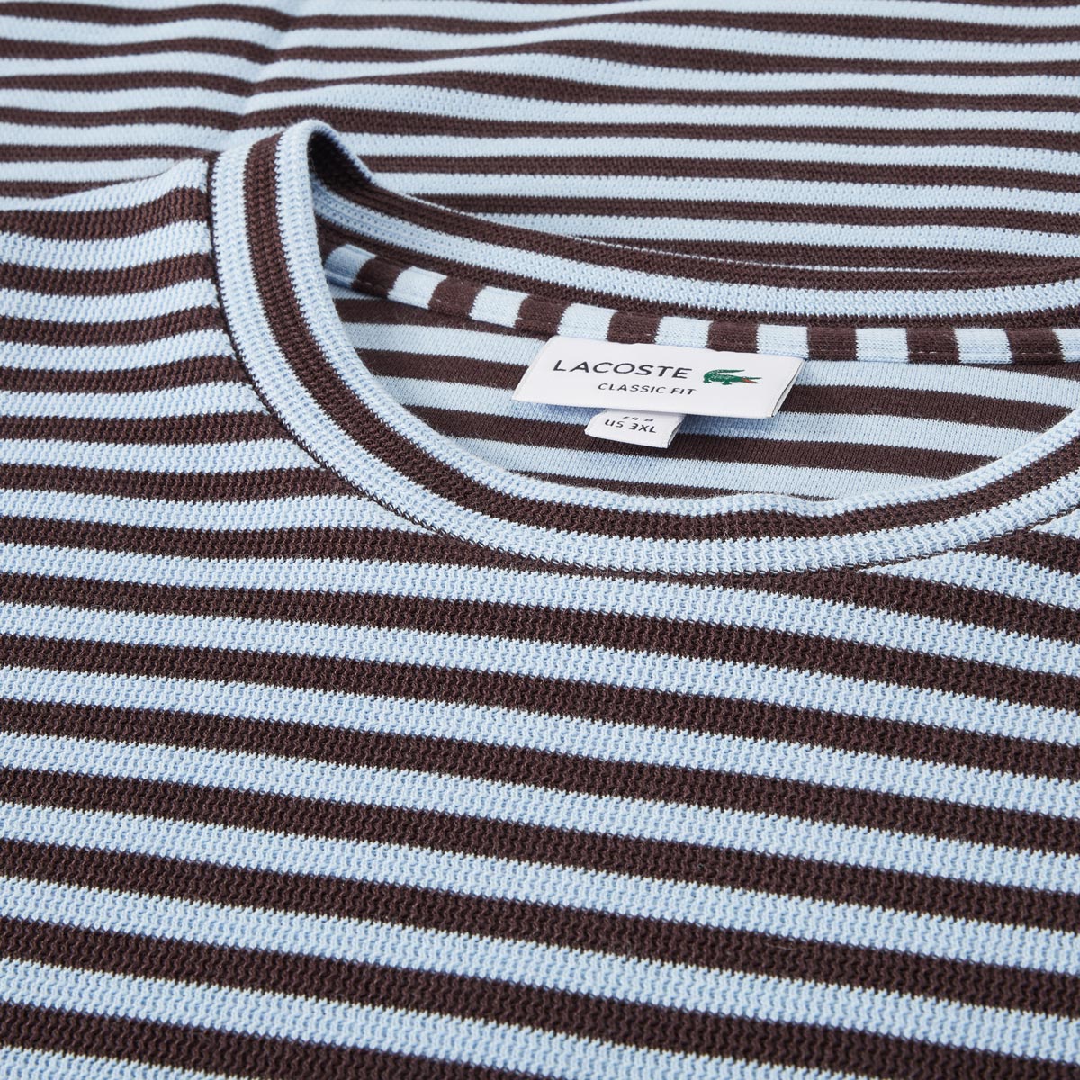 LACOSTE T-Shirt mit Allover-Muster dunkelblau