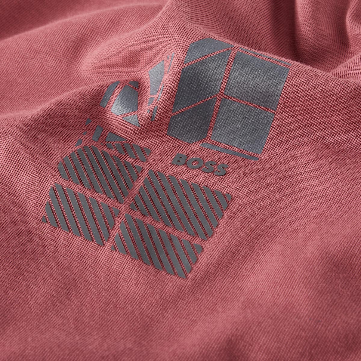BOSS T-Shirt aus Baumwolle rot