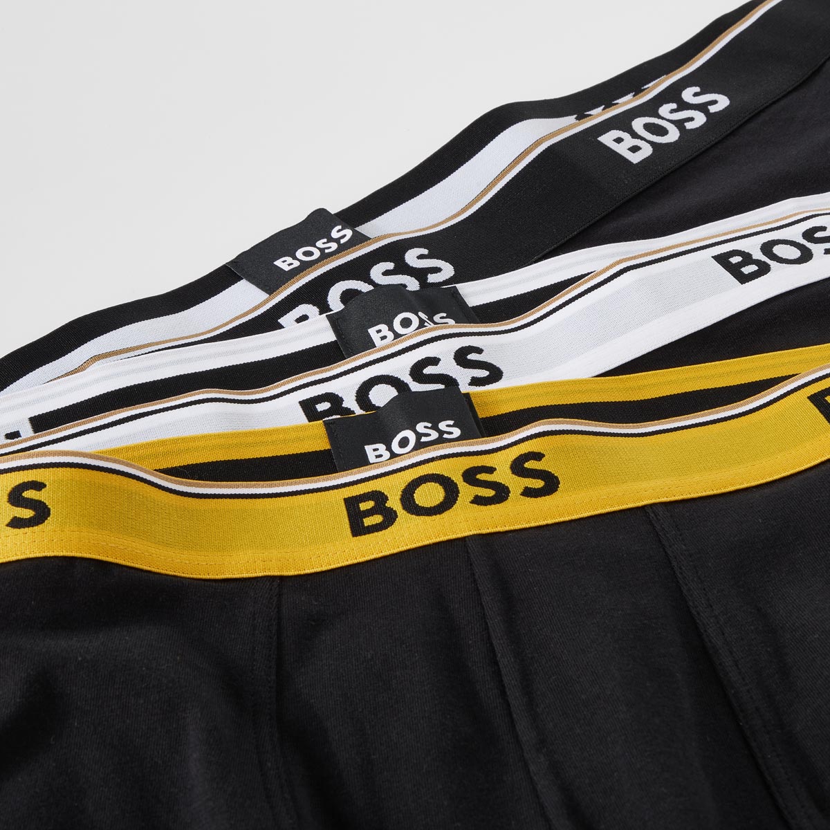 BOSS 3er-Pack Boxershorts mit Elasthan schwarz