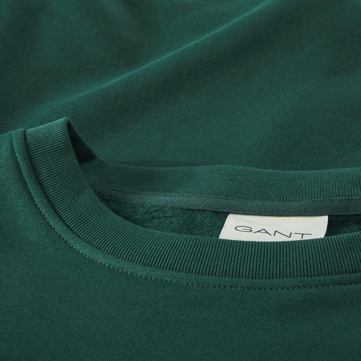 Gant Sweatshirt mit Label-Print dunkelgrün