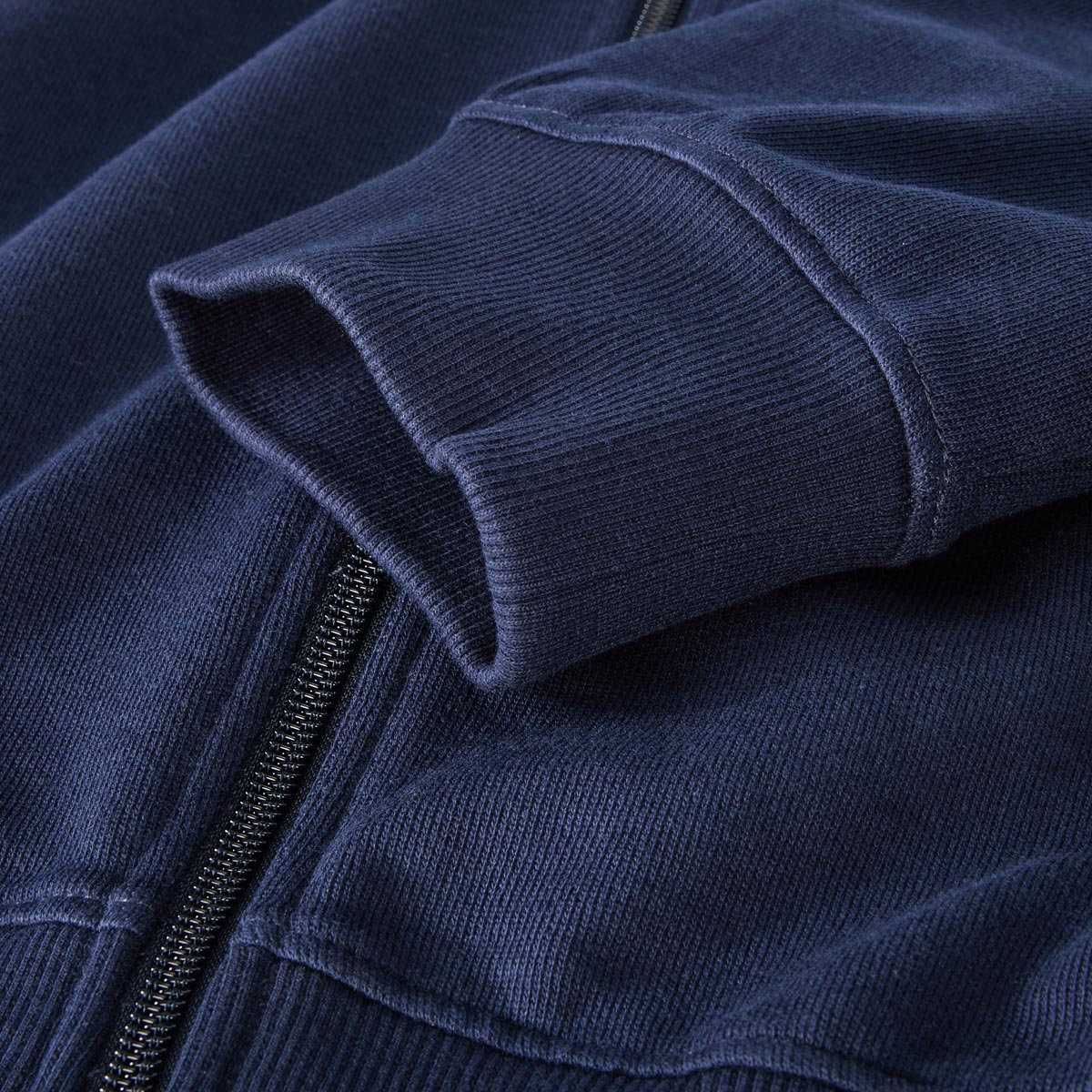 Jack&Jones Sweatjacke mit Label-Print blau